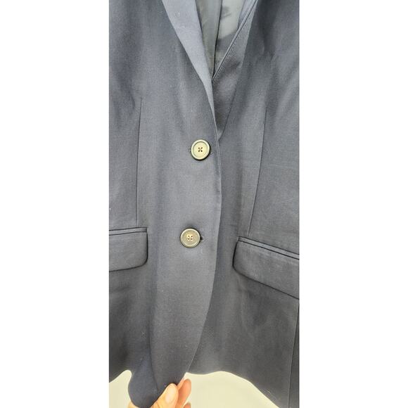 J. Crew 1035 Super 120's Navy 100% Virgin Wool Blazer Classic Timeless Size 8 - Picture 9 of 12
